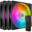 Cooler Master Mobius 120P ARGB Case Fan with Controller Black (3-Pack)(MFZ-M2DN-243P2-R1)