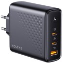 VOLTME Revo 140 Triple Ports CCA 140W USB-C and USB-A GaN Charger Black