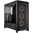 Corsair Frame 4000D RS ARGB Mid-Tower Case fits E-ATX with TG Black (CC-9011296-WW)