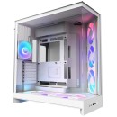 NZXT H9 Flow RGB+ Large Dual-Chamber Mid-Tower Airflow Case fits E-ATX with TG White (CM-H92FW-P1)