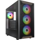 MONTECH XR Wood Mid-Tower Case fits ATX with TG Black (4710562749434)