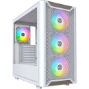 MONTECH XR Wood Mid-Tower Case fits ATX with TG White (4710562748130)