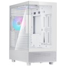 SilverStone Lucid 04 Panoramuc Micro-ATX Case fits mATX with TG White (SST-LD04-W-ARGB)