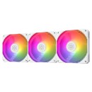 SilverStone Air Nexus 120 ARGB Interlock connection mechanism Case Fans White (3-Pack)(SST-AN120W-ARGB-3PK)