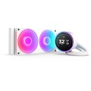 NZXT Kraken Elite 240 RGB V2 240mm with 2.72" IPS LCD & RGB AIO Liquid Cooler White (RL-KR24E-W2)