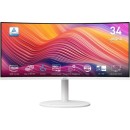 MSI 34" MAG 244C Curved VA Monitor 3440x1440 120Hz 1ms HDMI DP USB-C FreeSync White