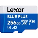 Lexar 256GB Blue Plus MicroSDXC Memory Card (LMSBLPL256G)