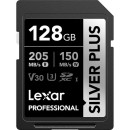 Lexar 128GB Professional Silver Plus UHS-I SDXC Memory Card (LSDSIPL128G)