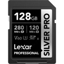 Lexar 128GB Professional Silver Pro UHS-II SDXC Memory Card (LSDSIPR128G)