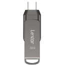 Lexar 32GB JumpDrive Dual Drive D400 USB 3.2 Type-C Flash Drive (LJDD400032G)
