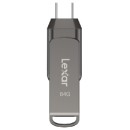 Lexar 64GB JumpDrive Dual Drive D400 USB 3.2 Type-C Flash Drive (LJDD400064G)
