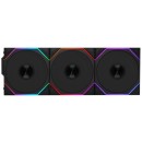 Lian Li UNI Fan TL120 Wireless 120mm Case Fan Black (3-Pack)(12TL1W3B)