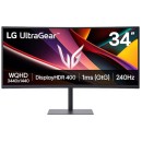 LG 34" UltraGear Curved VA Monitor 3440x1440 240Hz 1ms HDMI DP FreeSync (34G630A-B)