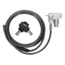 Targus DEFCON Ultimate Universal Master Keyed Cable Lock with Slimline Adaptable Lock Head (ASP95MKGLX)