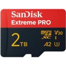 SanDisk 2TB Extreme Pro UHS-I microSDXC Memory Card with SD Adapter (SDSQXCD-2T00-GN6MA)